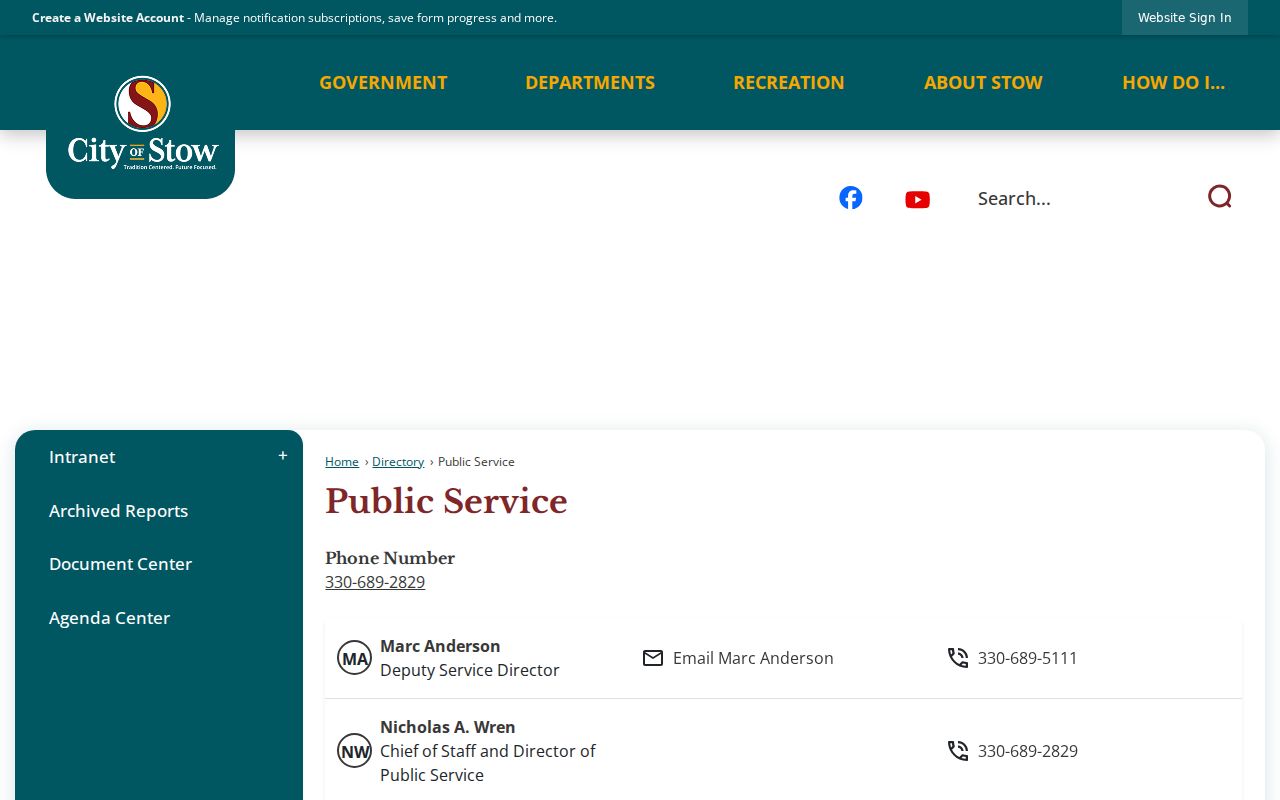 Stow residents directory city cemetery research source