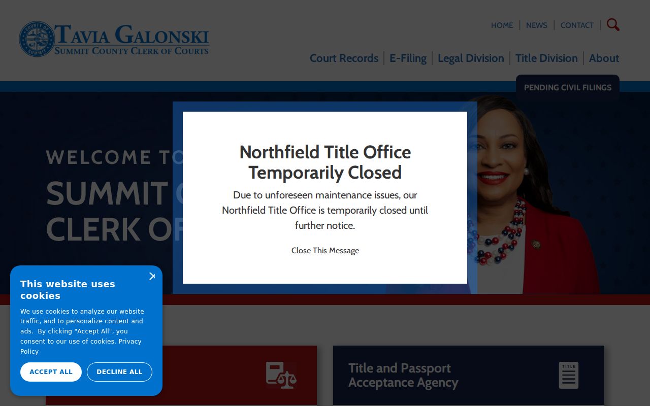 Stow residents directory Summit Clerk official records source